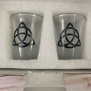 Celtic Trinity Knot Shot Glasses by Onebttl Set of 2